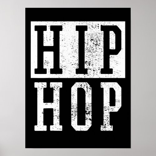 Old School 90s Nineties Hip Hop Rap Damiseta Poster