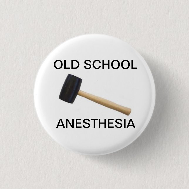 old school anesthesia with rubber mallet button (Front)