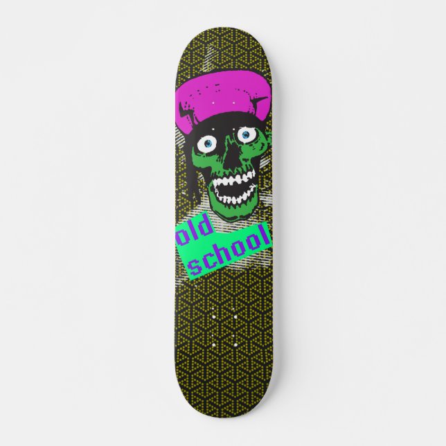 old school badass skateboard deck (Front)