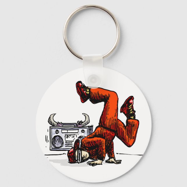 Old-school Badge Keychain (Front)