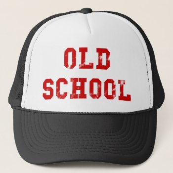 Old School Baseball Cap | Oldskool Gifts by robby1982 at Zazzle