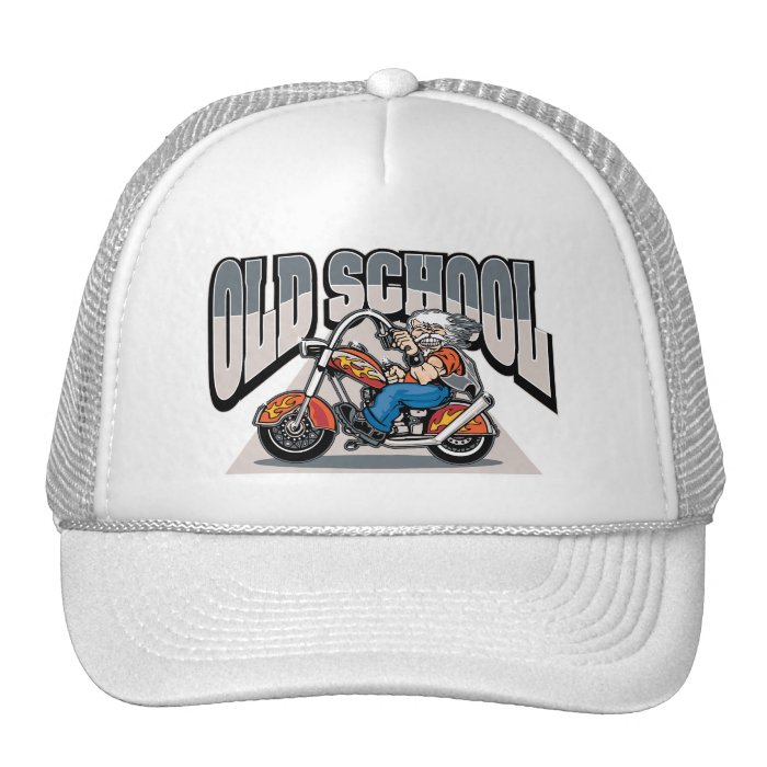 Old School Biker Trucker Hat