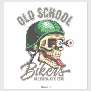 Old School Bikers Sticker