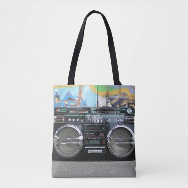 Old School Boom Box Radio Bag (Front)