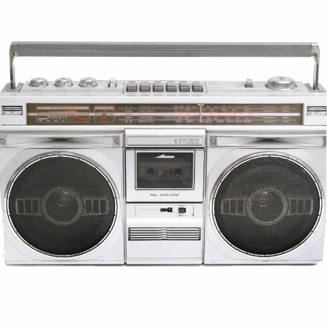 Old School Boombox Radio Cutout (Front)