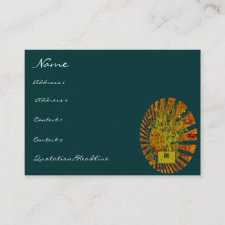 Old School BoomBox Shock-Musical Notes Swirls Business Card