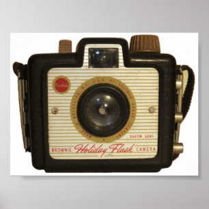 Old school Brownie camera Poster