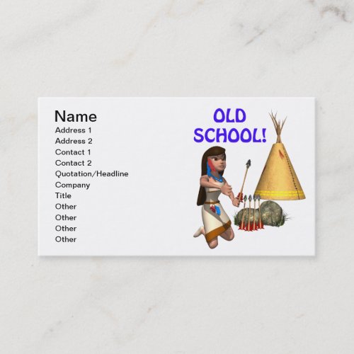 Old School Business Card Template