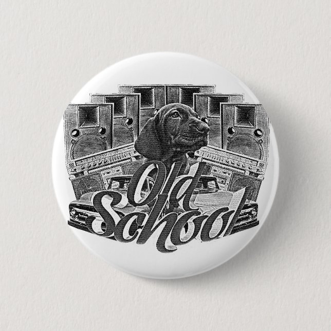 Old School Button (Front)