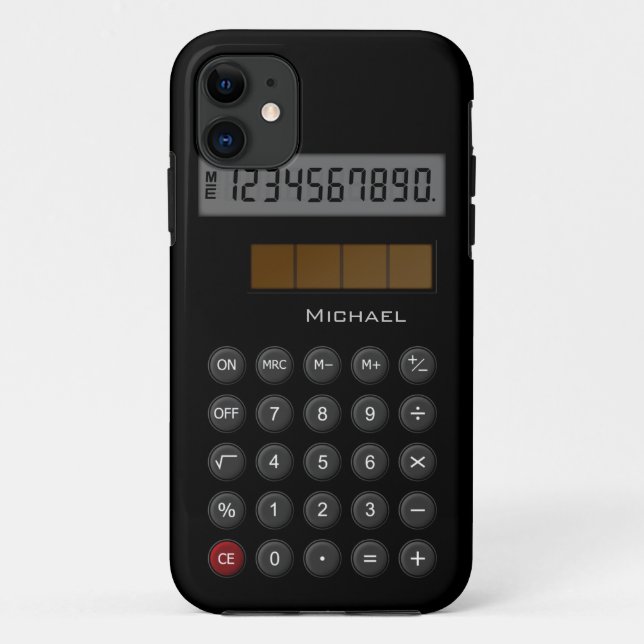 Old School Calculator Case-Mate iPhone Case (Back)