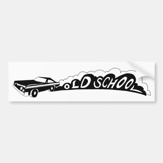 Old School Camaro - Bumper Sticker (Front)