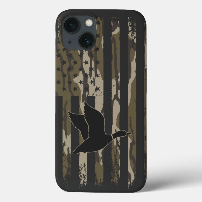  Old School Camo Duck Hunting Bottom Lands Case-Mate iPhone Case (Back)