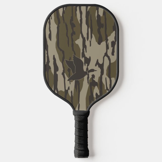 Old School Camo Duck Hunting Pickleball Paddle (Front)