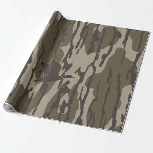 Old School Camo Duck Hunting Wrapping Paper