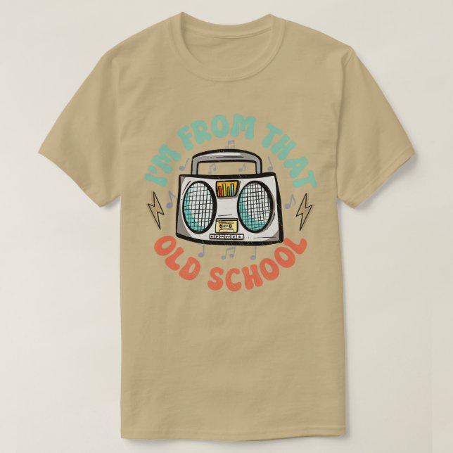 Old School Cassette Tape Recorder 2 T-Shirt (Design Front)