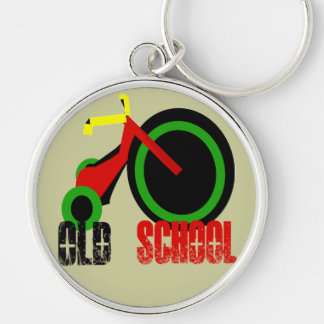 Old School - Change background colors Keychain