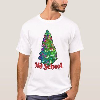 Old School Christmas Tree Slogan