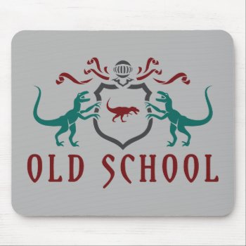 Old School Color Dinosaur Mouse Pad by LVMENES at Zazzle