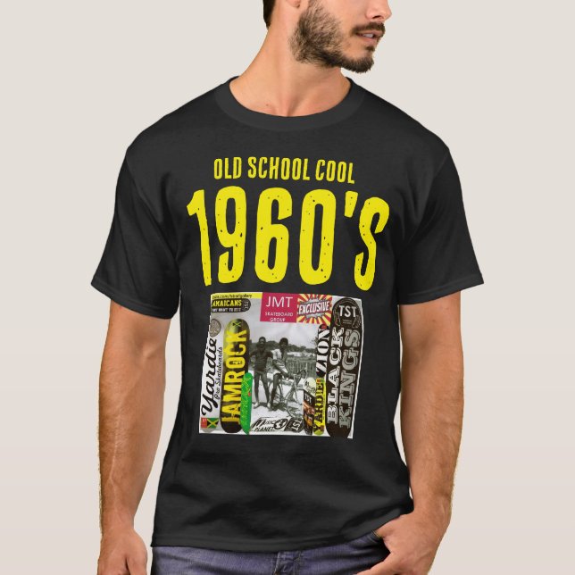 OLD SCHOOL COOL 1960 Basic Dark T-Shirt (Front)