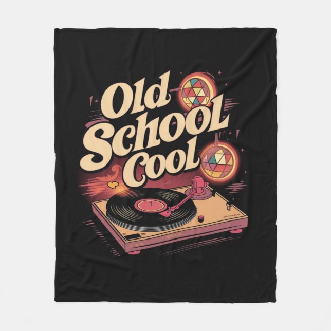 Old School Cool (2) Fleece Blanket (Front)