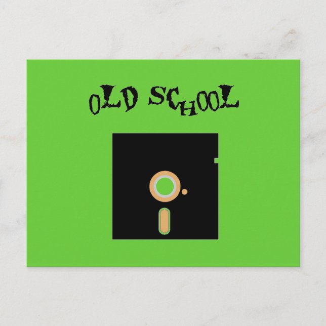Old School Diskette Postcard (Front)