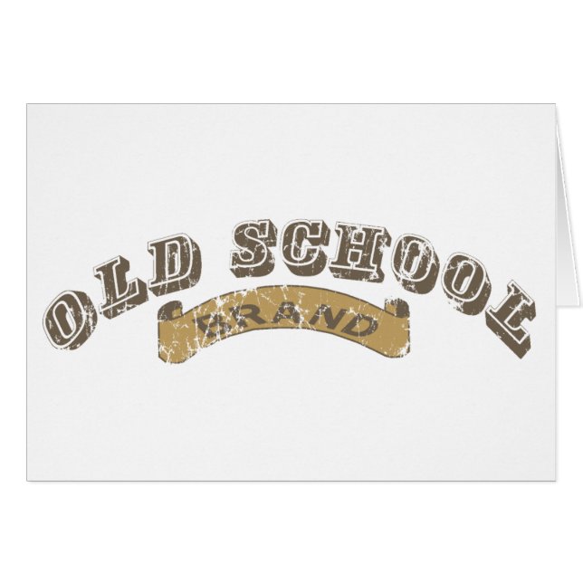 Old School - distressed Cards (Front Horizontal)