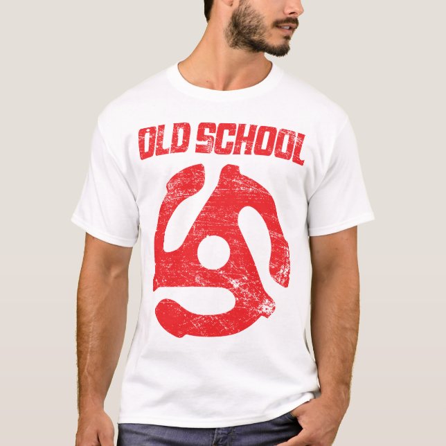 Old School Distressed T Shirt (Front)