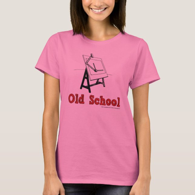 Old-School-Drafting-Board-red T-Shirt (Front)