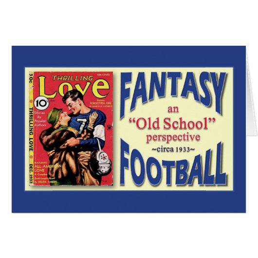 Old School Fantasy Football Cards (Front Horizontal)