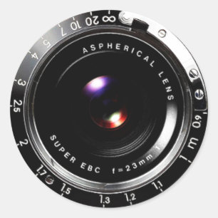 Old School Film Camera Classic Round Sticker