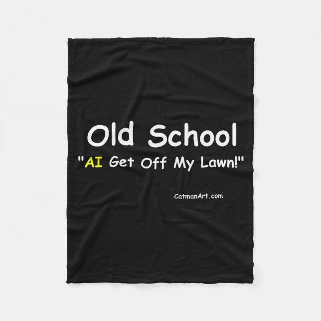 Old School  Fleece Blanket (Front)