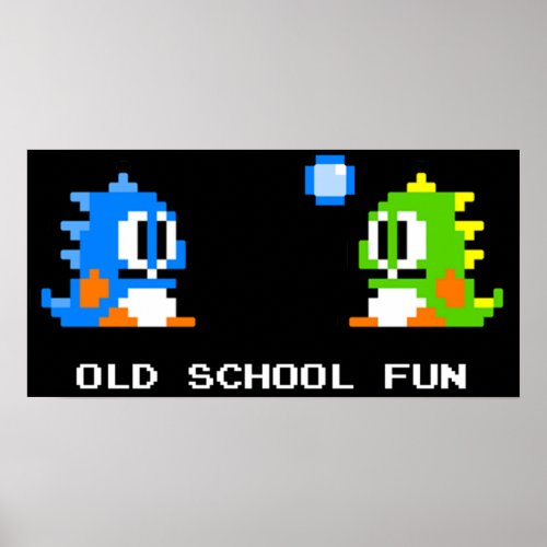 Old School Fun _ Bubble Bobble _ Bub and Bob _ A Poster