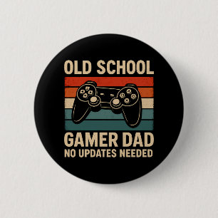 Old School Gamer Dad Retro Controller  Button
