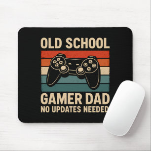 Old School Gamer Dad Retro Controller  Mouse Pad