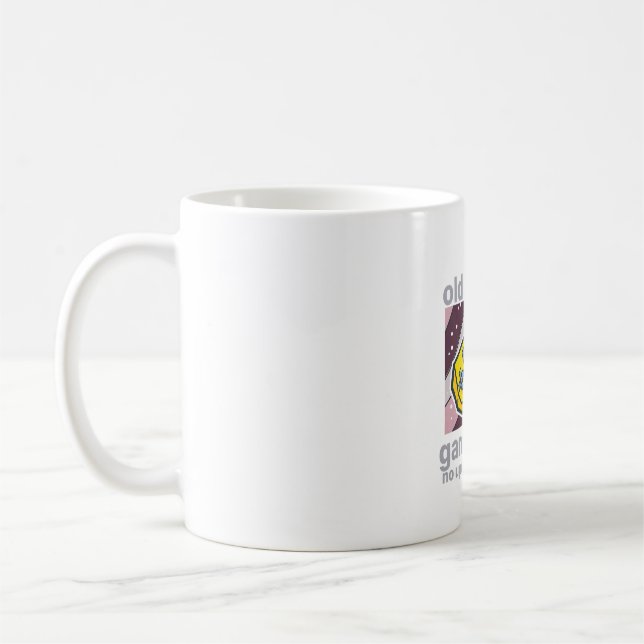 Old School Gamer Dad Retro Mug Design (Left)