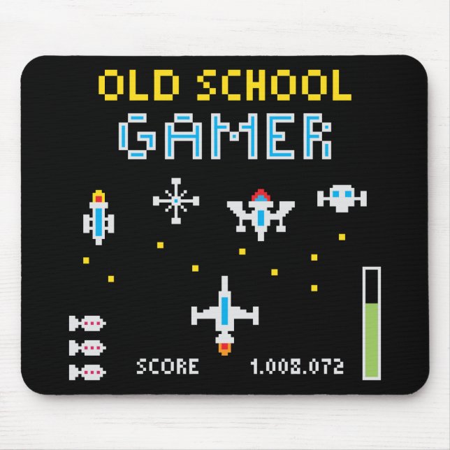 Old School Gamer - Stellarship - Mousepad (Front)