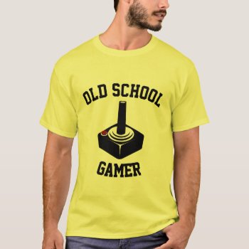 Old School Gamer T-shirt by Crosier at Zazzle