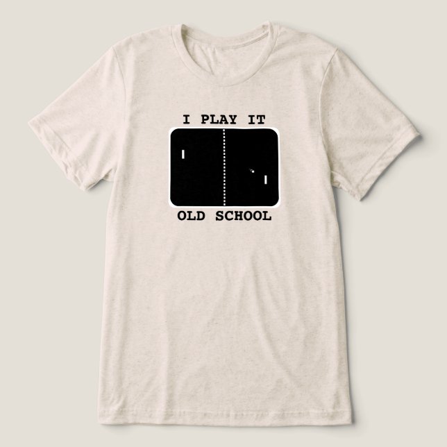 Old School Gamer Tri-Blend Shirt (Design Front)