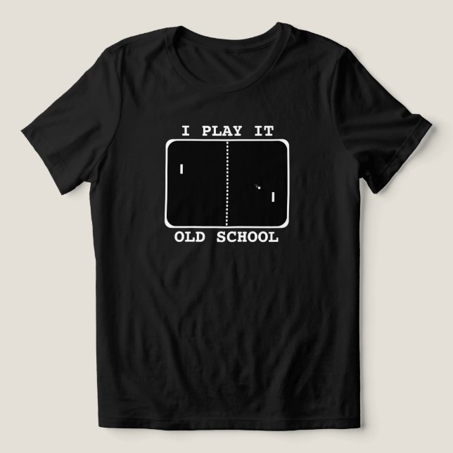 Old School Gamer Tri-Blend Shirt (Design Front)