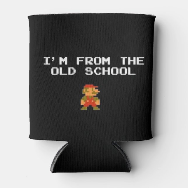 old school gaming can coozie (Front)