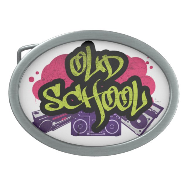 Old School Graffiti Belt Buckle (Front)
