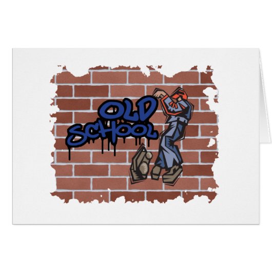 old school graffiti design cards (Front Horizontal)