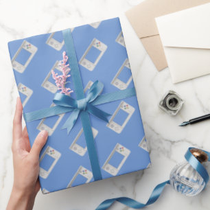 Old School Handheld Electronic Gaming Device Wrapping Paper