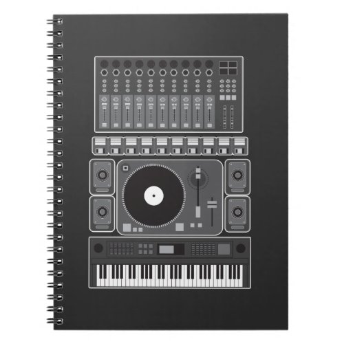 Old School Hip Hop Rap Music Beat Maker DJ Gift Notebook