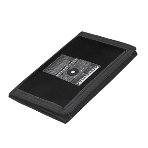 Old School Hip Hop Rap Music Beat Maker DJ Gift Tri-fold Wallet