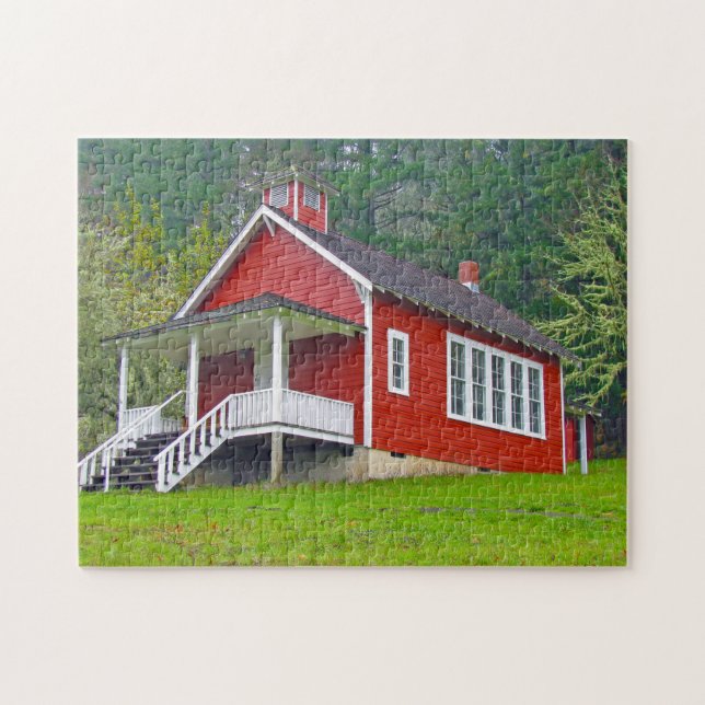 Old School House Oregon. Jigsaw Puzzle (Horizontal)