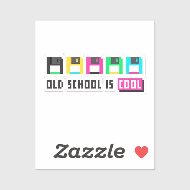Old school is cool sticker (Sheet)
