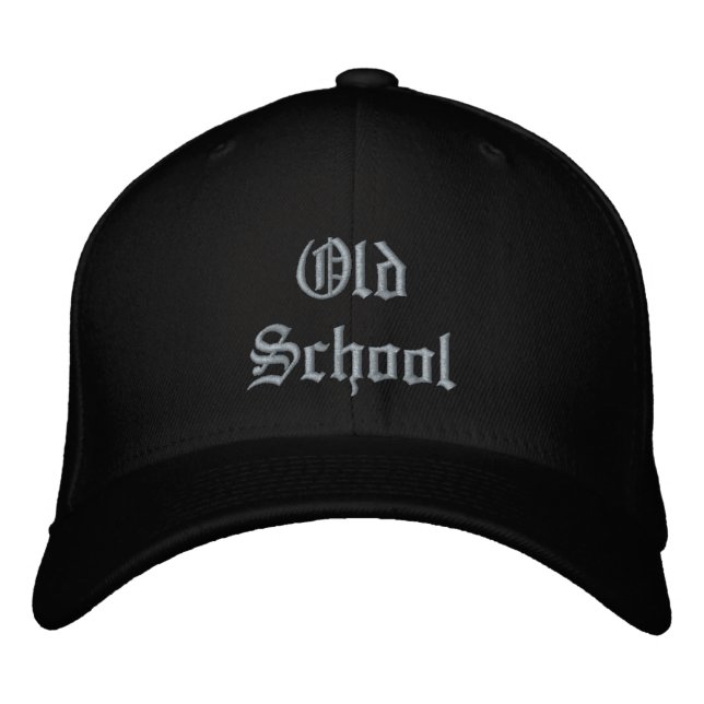 Old School Lowrider Oldschool Low Rider Music Embroidered Baseball Cap (Front)