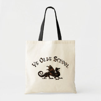 Old School - Medieval Dragon King Arthur Knights Tote Bag