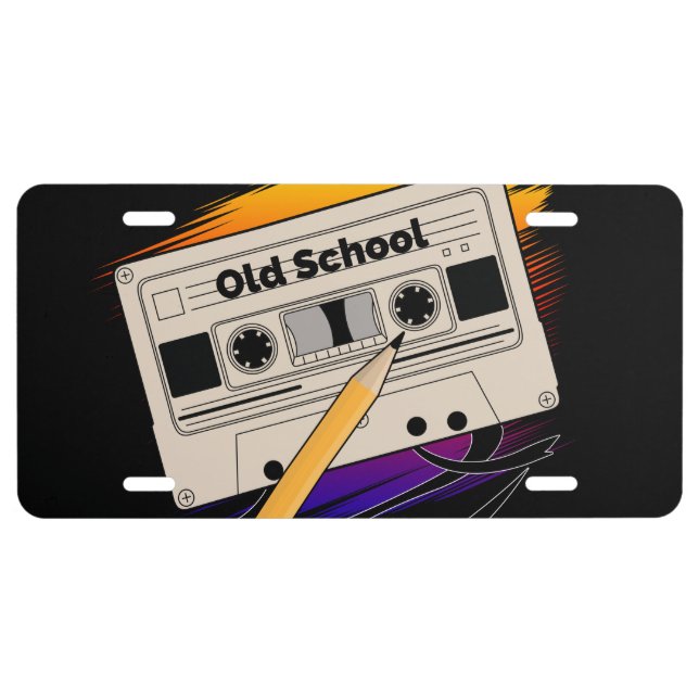 Old School Memories License Plate (Front)